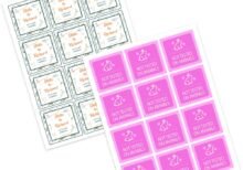 2.5 X 2.5 Inch Square Label Sheets